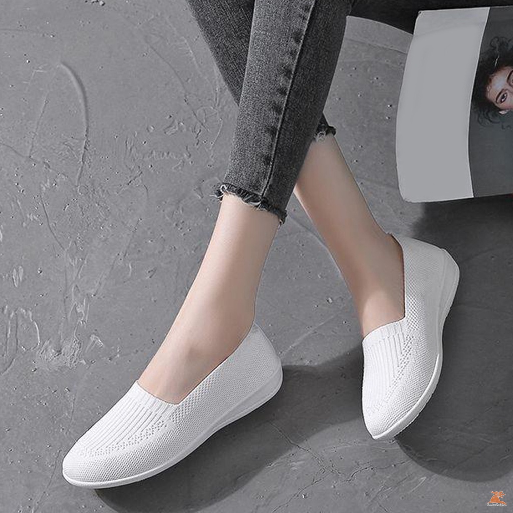 Giày Lười Đế Mềm Thoáng Khí Thời Trang Cho Nữ