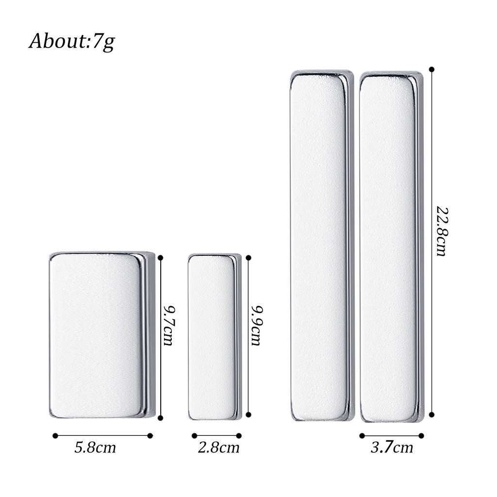 Fzc set 4 Thanh Nam Châm Đa Năng Tạo Hiệu Ứng Mắt Mèo Cho gel uv Trang Trí Móng Nghệ Thuật