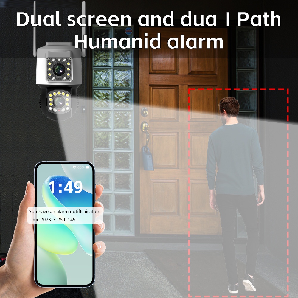 Aio camera An Ninh hd 8mp Chống Thấm Nước v380 pro