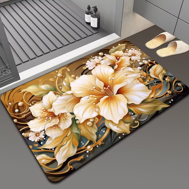 Mới Thảm Lót Sàn Nhà Tắm Chống Trượt Thấm Hút Tốt