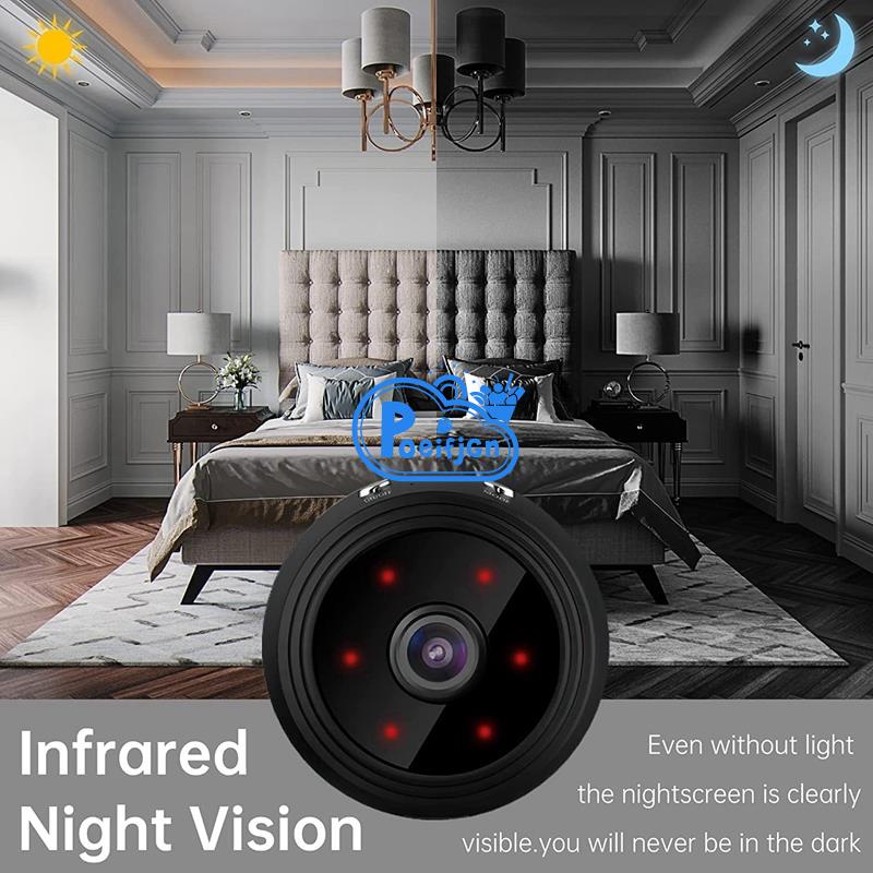 Camera mini Kết Nối wifi 1080p Với Tầm Nhìn Ban Đêm Tiện Dụng Cho Gia Đình / Văn Phòng