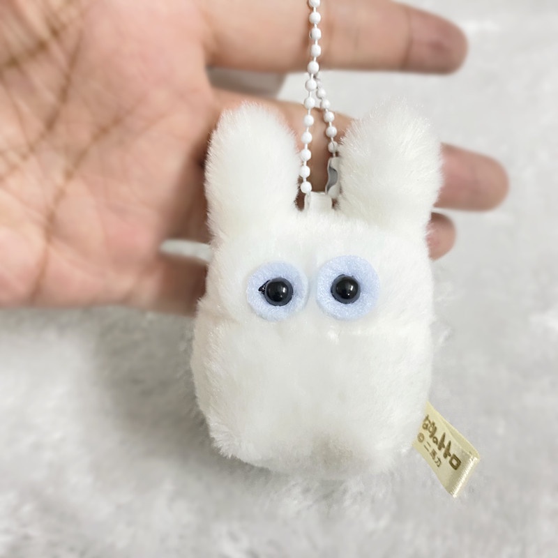 Totoro Búp Bê Nhồi Bông Nhỏ Màu Đen Bằng Sợi carbon Dùng Làm Móc Khóa / Túi Xách