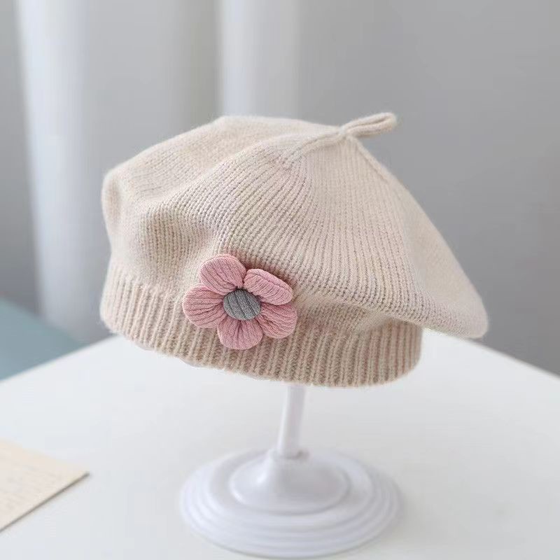 Mũ beret Ren Dệt Kim Dễ Thương, Thích Hợp Cho Bé Gái