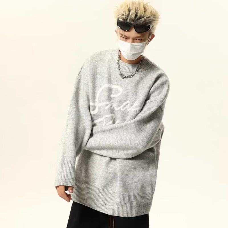 Áo Dệt Kim Tròng Đầu Tròn Kiểu Dáng Mới Cho Nam