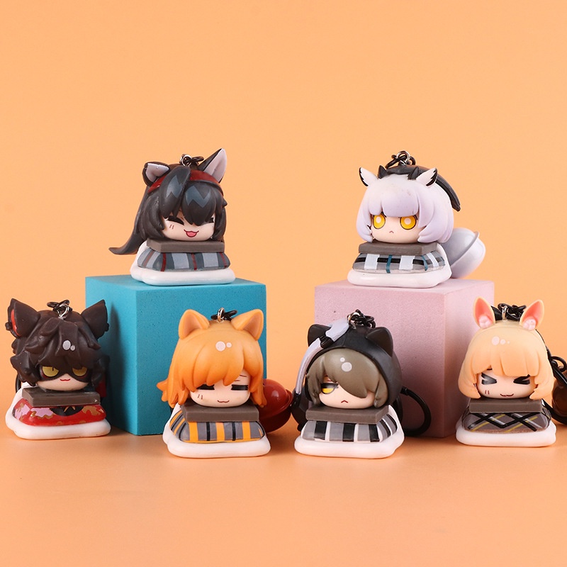 Arknights Móc Khóa Gắn Mô Hình Nhân Vật anime papa Tomorrow 'S ark 6 Kiểu Để Bàn Trang Trí Có Sẵn
