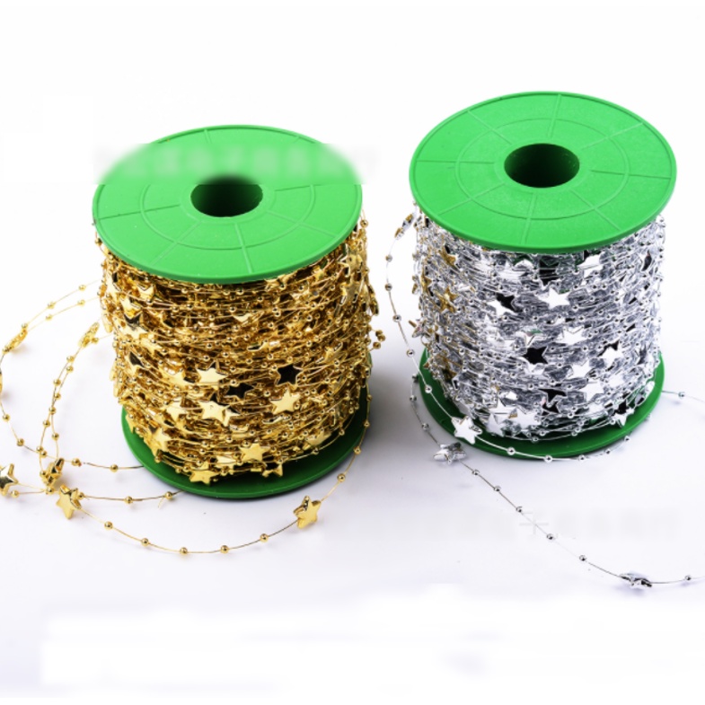 Dây Chuỗi Hạt Sao Phụ kiện trang trí giáng sinh DC03
