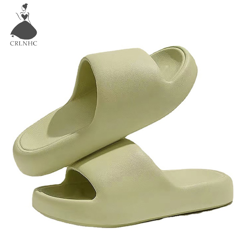 Crlnhc Dép Đi Trong Nhà Đế Dày Màu Trơn Chống Trượt Thoáng Khí Dành Cho Cặp Đôi vn