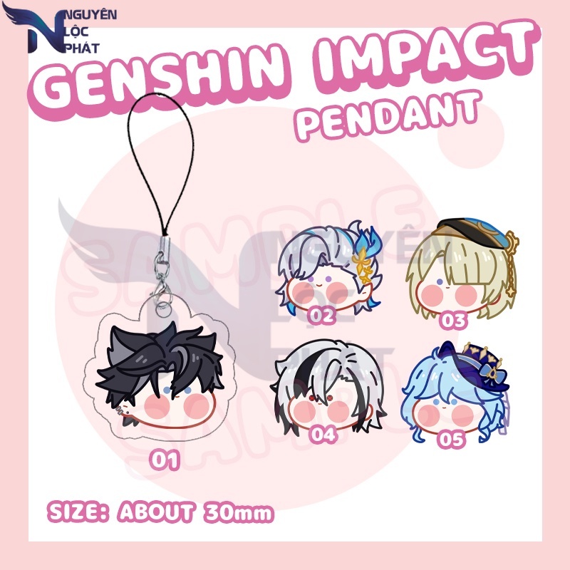 Genshin Giá Đỡ Điện Thoại Hoạt Hình arlecchino Dễ Thương neuvillette wriothesley nlp shop