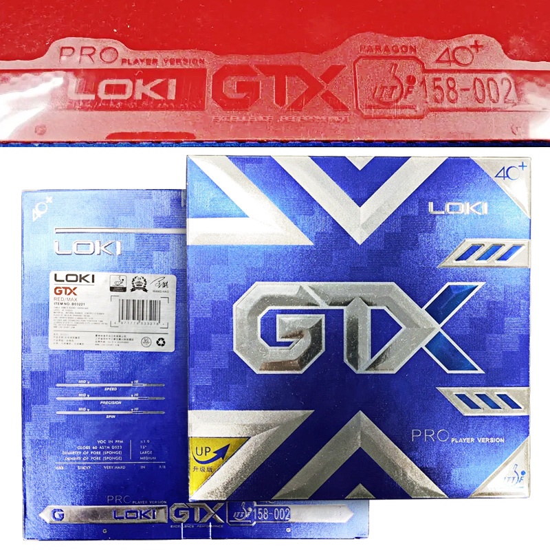 Loki gtx pro Bóng Bàn Bằng Cao Su Dính Và Xốp Lót Bánh Kem Trước
