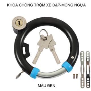Khóa xe đạp hình móng ngựa, kèm theo 2 chìa khóa