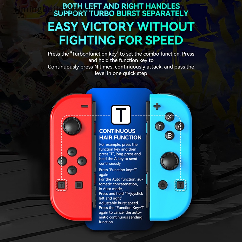 Twvn Tay Cầm Điều Khiển Chơi Game Cho switch rgb light wake-up Trái Phải