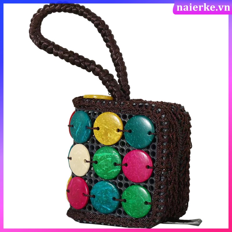 Ví Đựng Tiền Xu / Son Môi Có Khóa Kéo Phong Cách bohemian Cho Nữ