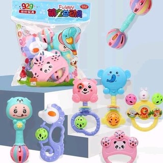 Bộ xúc xắc lục lạc cho bé 7 món Em bé