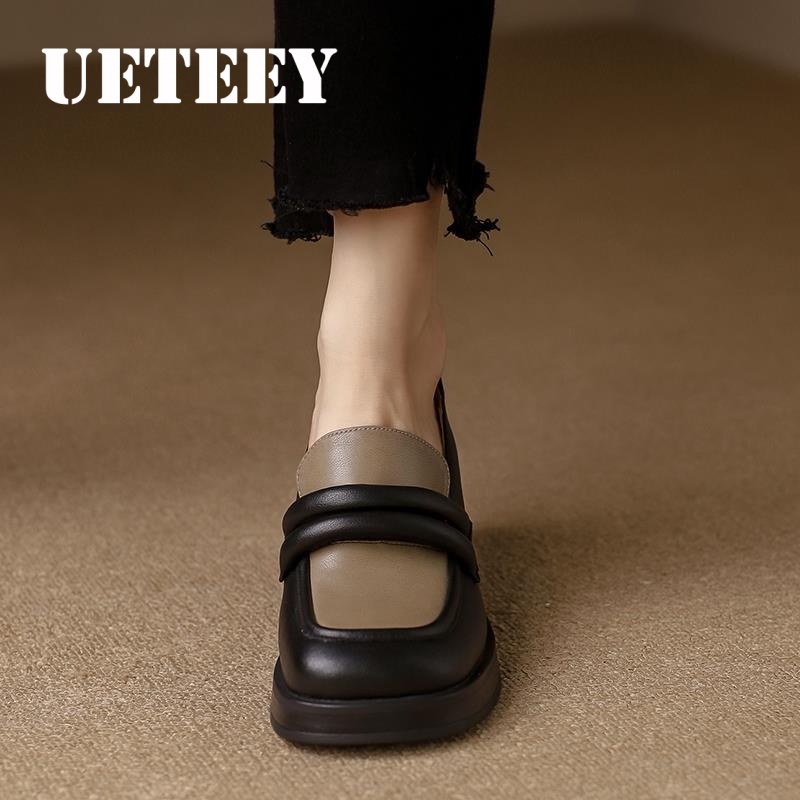 UETEEY  giày búp bê đế cao lolita giày Mary Jane Đế da mềm đế thời trang Lịch sự Thanh lịch Phóng khoáng Lịch lãm FLF23B01X3 44Z231102
