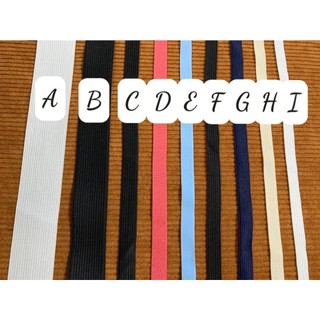 Chun Quần bản rộng Dây chun may quần áo bản 1-2-3cm, màu đen trắng Thun quần áo, chun quần áo nhiều màu size 0,8cm-2,5cm