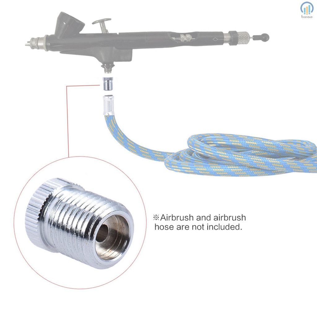 Durable Airbrush Fitting Conversion Adapter - Convert Thread Size to 1/8 - Achieve Precision in Airbrushing