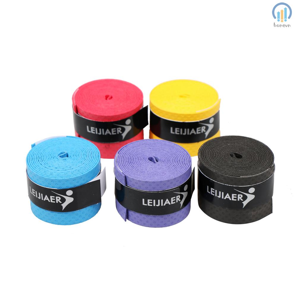 Set 9 Băng Quấn Cán Vợt Cầu Lông / tennis Chống Trượt Thấm Hút Mồ Hôi