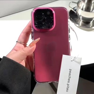 Ốp điện thoại IMD hai lớp mạ màu trơn tiên tiến cho iPhone15 14 13 12 11 Pro Max Vỏ bảo vệ camera chống sốc Vỏ cứng