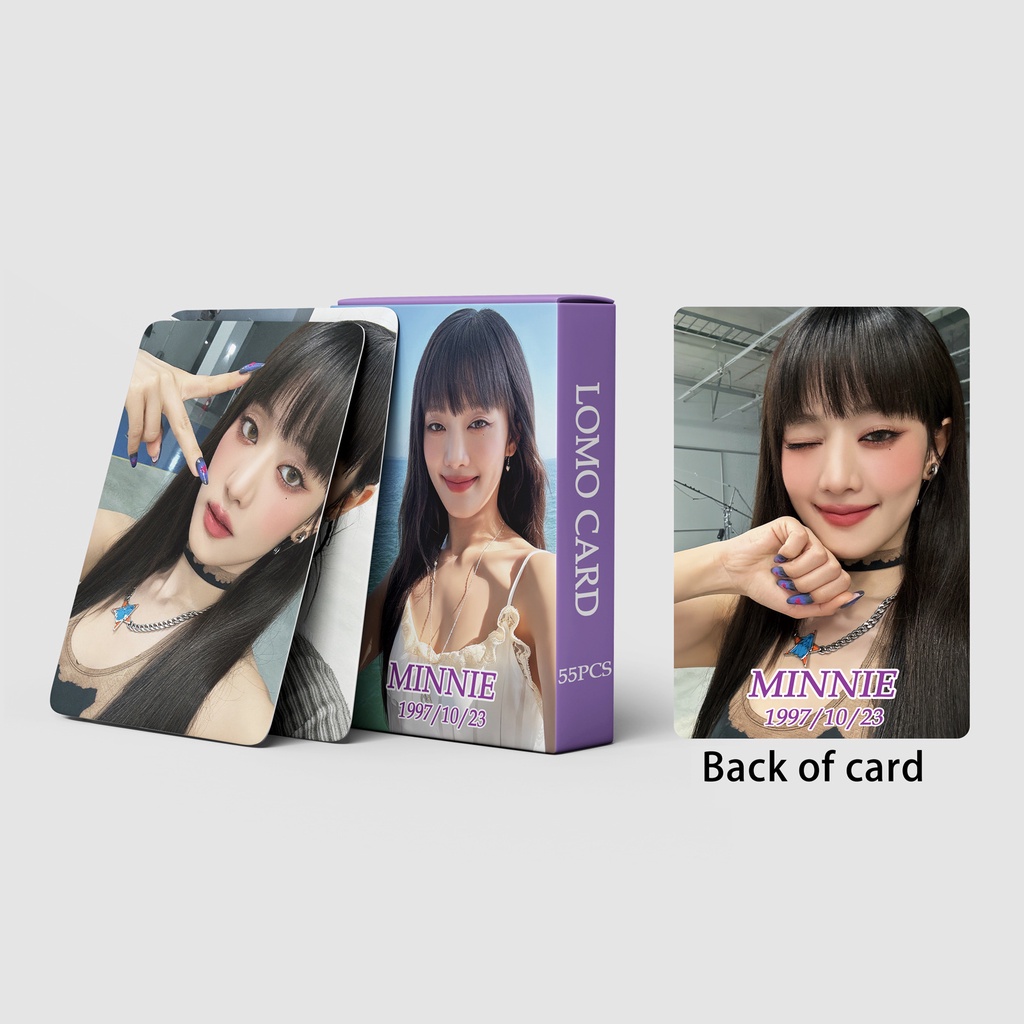 I-DLE MINNIE Heat I Want That Photocard GIDLE Lomo Card Postcard