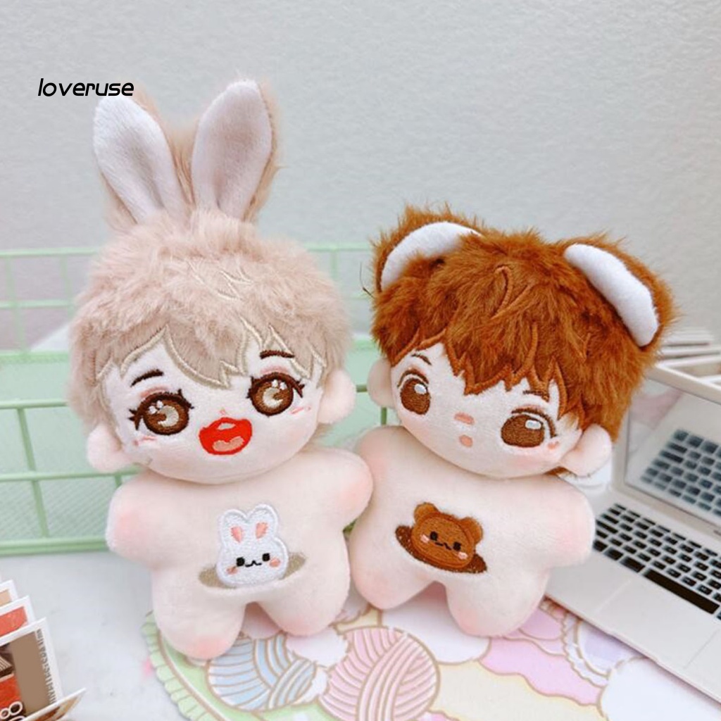 Loveruse Búp Bê Nhồi Bông Vải cotton Lông Xù Nhiều Màu Mắt To Dễ Thương Làm Quà Tặng Cho Bé Trai