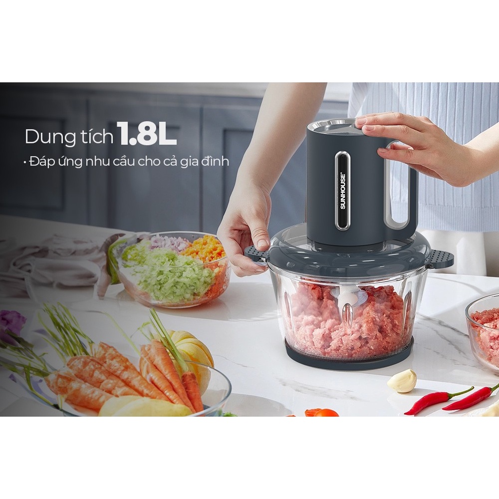 Máy xay thịt Sunhouse SHD5403 cối thủy tinh - SẢN PHẨM MỚI - Bảo hành 12 tháng