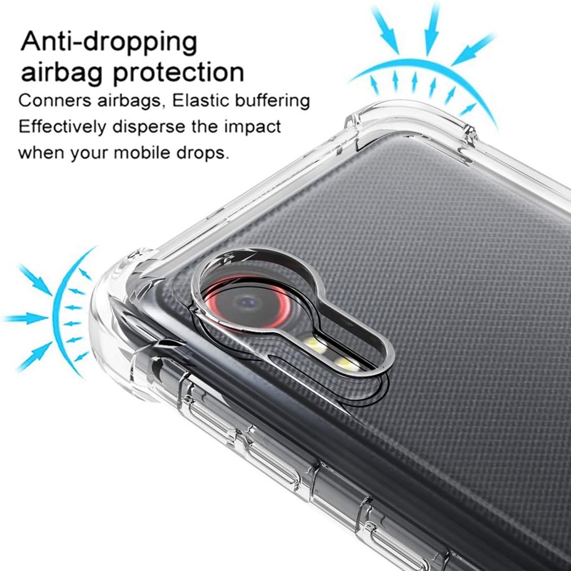 Dành Cho Samsung Galaxy Xcover 5 5.3 inch SM-G525F G525FDS Ốp điện thoại Silicon Lỏng Trong Suốt Lin