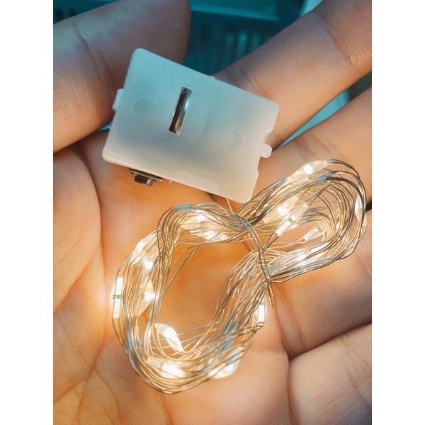 Đèn led đom đóm chạy bằng pin trang trí tháp oản, mẹt tết, bó hoa, tiểu cảnh