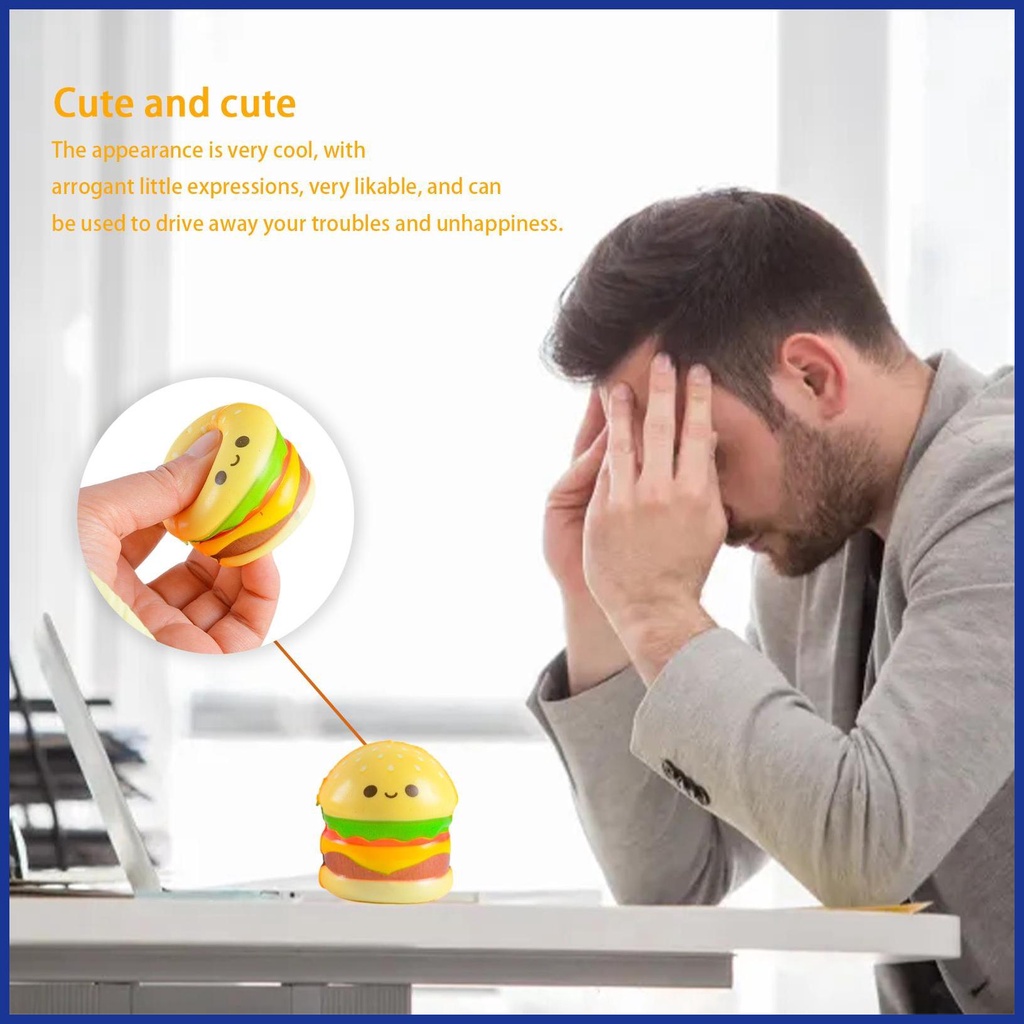Đồ Chơi Nắn Bóp Đàn Hồi Giảm Stress Hình Đồ Ăn Hoạt Hình