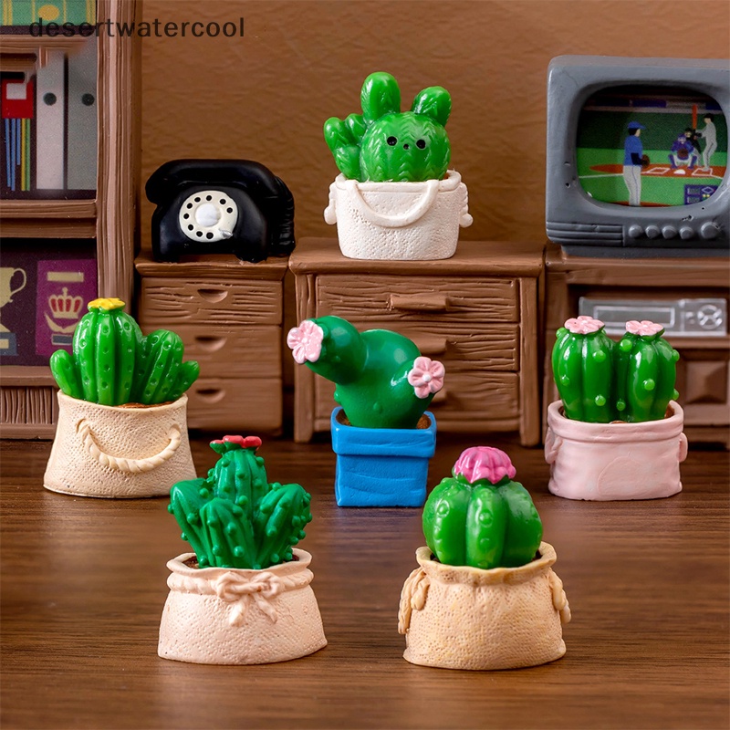 1 Đồ trang trí Cây Xương Rồng / Thỏ Mini Trang Trí Nhà Búp Bê