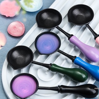Con dấu sáp Tem muỗng Frosting Thìa chống dính Sơn lửa Sáp Hạt tan chảy đám cưới Scrapbooking Thủ công cụ