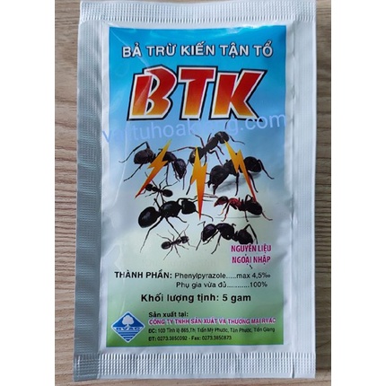 BÃ TRỪ KIẾN TẬN Ổ BTK (5GR) (gói)