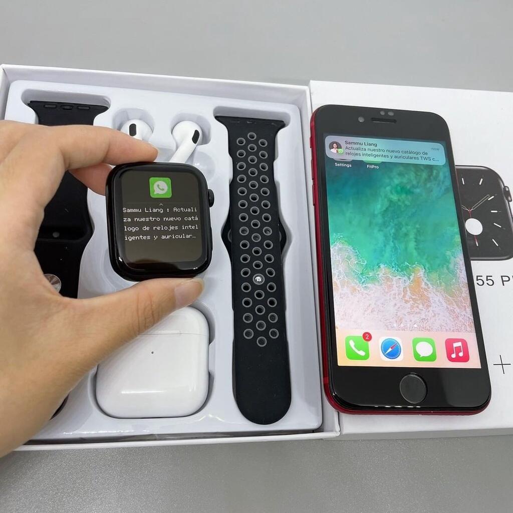 Đồng Hồ Thông Minh 2 Trong 1 Màn Hình 1.44 inch Cho t55 pro max