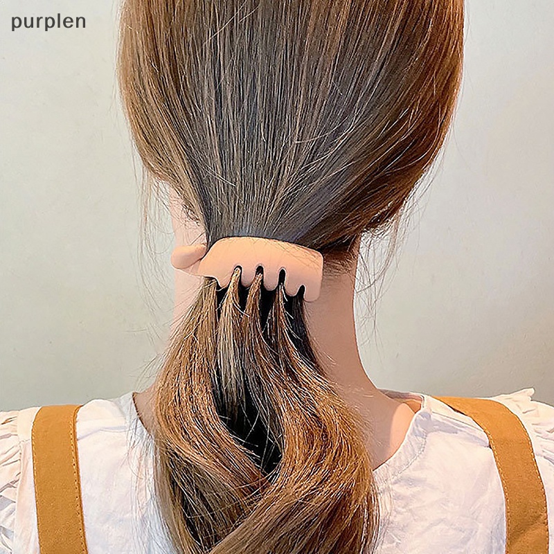 Kẹp Tóc Đuôi Ngựa Màu Trơn Thời Trang Cho Nữ