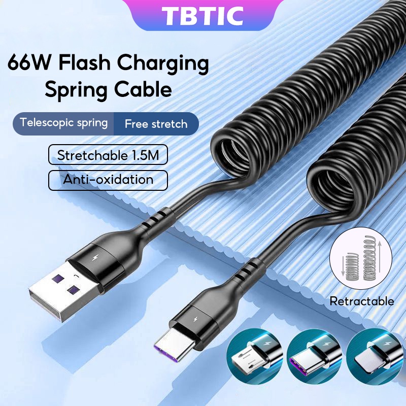 TBTIC Dây Cáp Sạc Nhanh 5a 3a micro usb Cho iphone xiaomi samsung huawei oppo