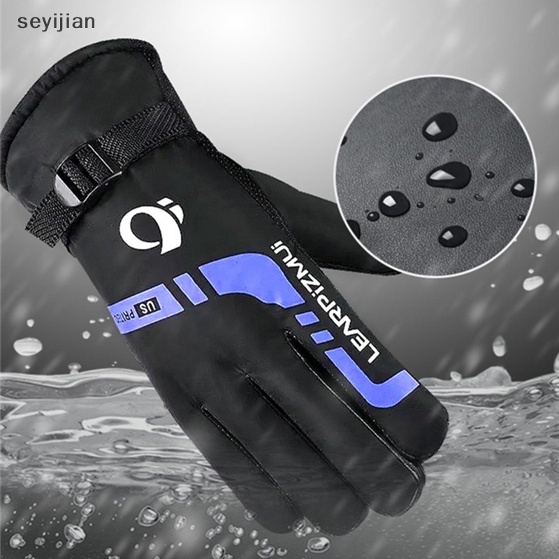Găng Tay Giữ Ấm Mùa Đông Chống Thấm Nước Dùng Khi Đi Xe Máy Trượt Tuyết Cho Nam Nữ