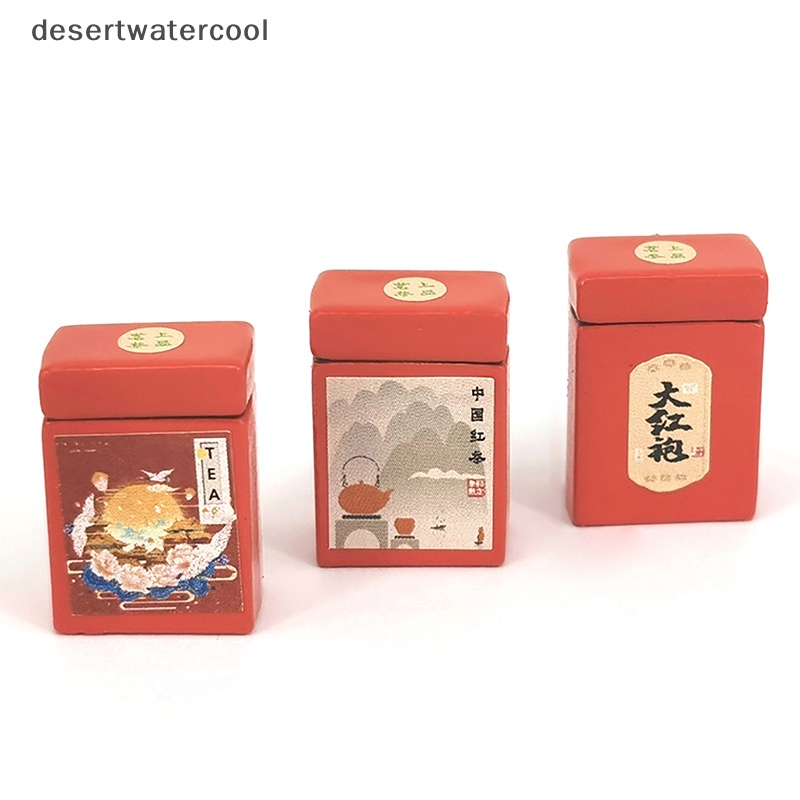 Dc Mô Hình Hộp Trà Đen Trang Trí Nhà Búp Bê Tỉ Lệ 1 / 12