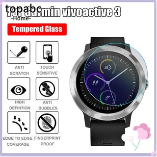 Set 3 kính cường lực 2.5D 9H HD bảo vệ mặt đồng hồ thông minh Garmin Vivoactive