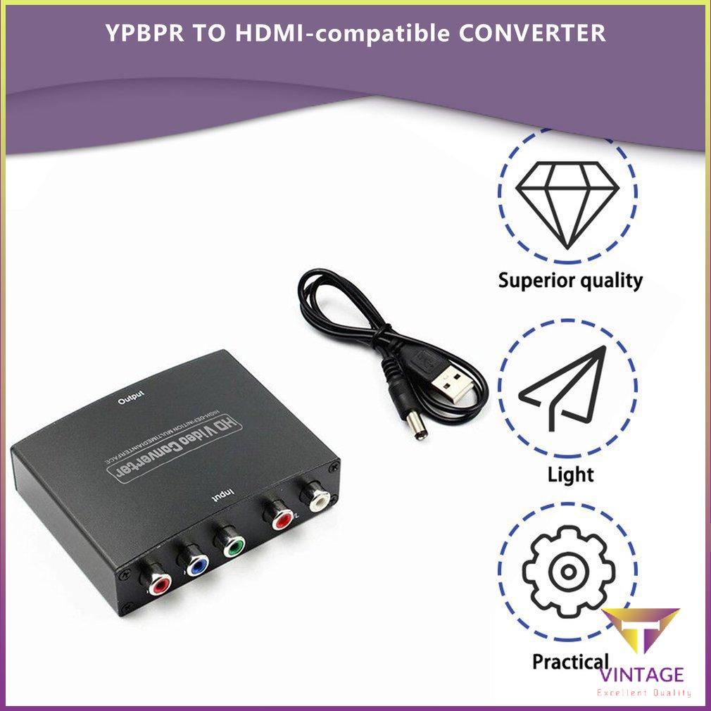 YPBPR To HDMI-compatible Converter AV HDCP Audio