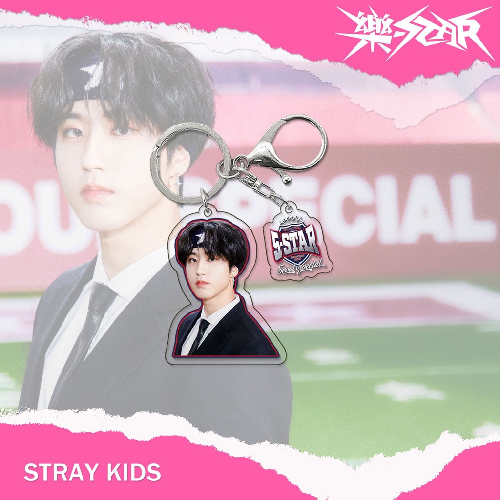 Album Mới Của Nhóm Nhạc kpop stray kids  Móc Khóa hwang hyun chen peripheral Bằng acrylic Quyến Rũ