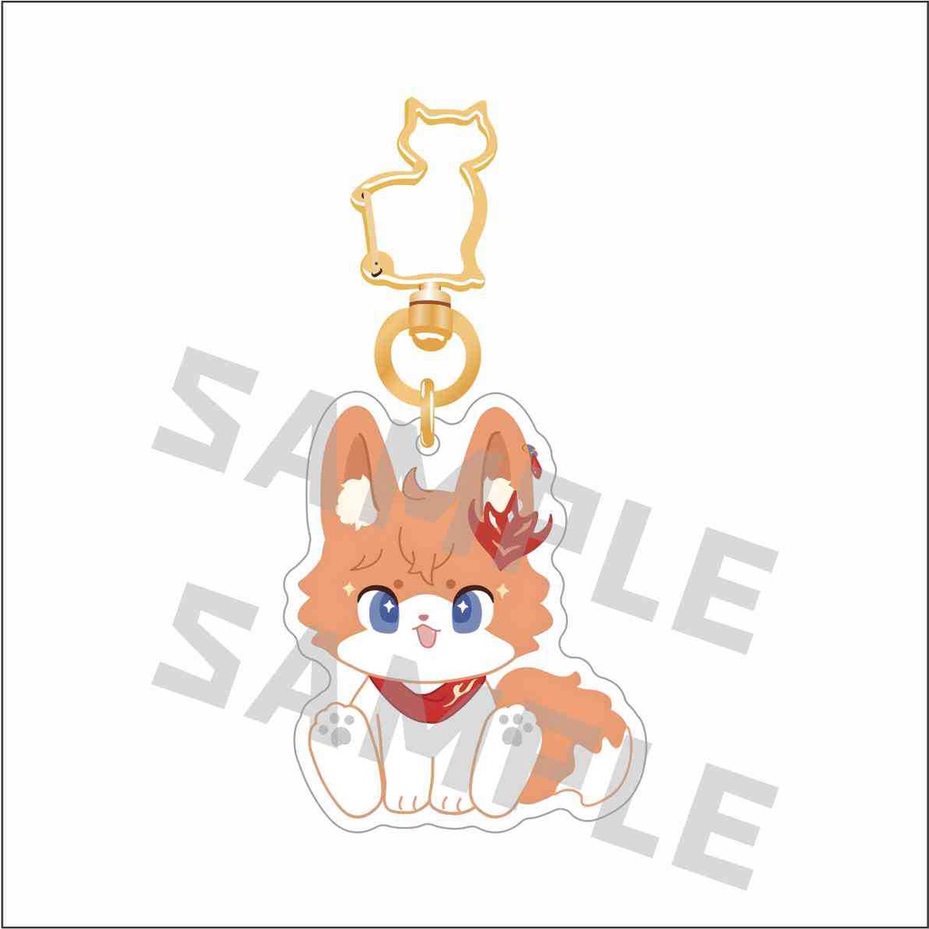 Móc khoá Genshin Impact Cat Anime KeyChain Meow Kaveh Baizhu Kirara Phụ Kiện Trang Trí Túi xách Balo