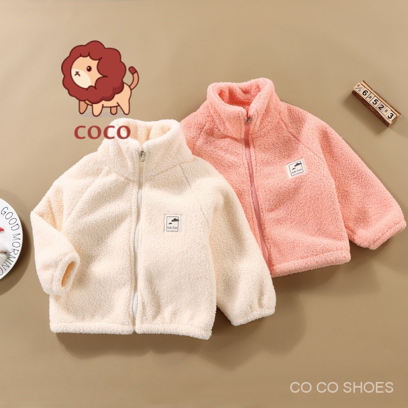 Áo Khoác Lông Cừu cotton Nguyên Chất Giữ Nhiệt Phong Cách Hàn Quốc Thời Trang Thu Đông Mới Cho Trẻ Em
