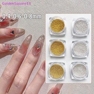 Phụ kiện hạt kim loại mini 0.4mm-1.5mm đính trang trí móng tay