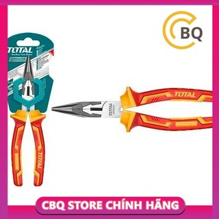 Đồ nghề total kềm mũi nhọn mỏ dài cách điện thtip2361, thtip2381 cbqs
