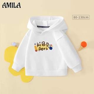 Amila áo khoác hoodie dài tay thời trang thu đông cho bé
