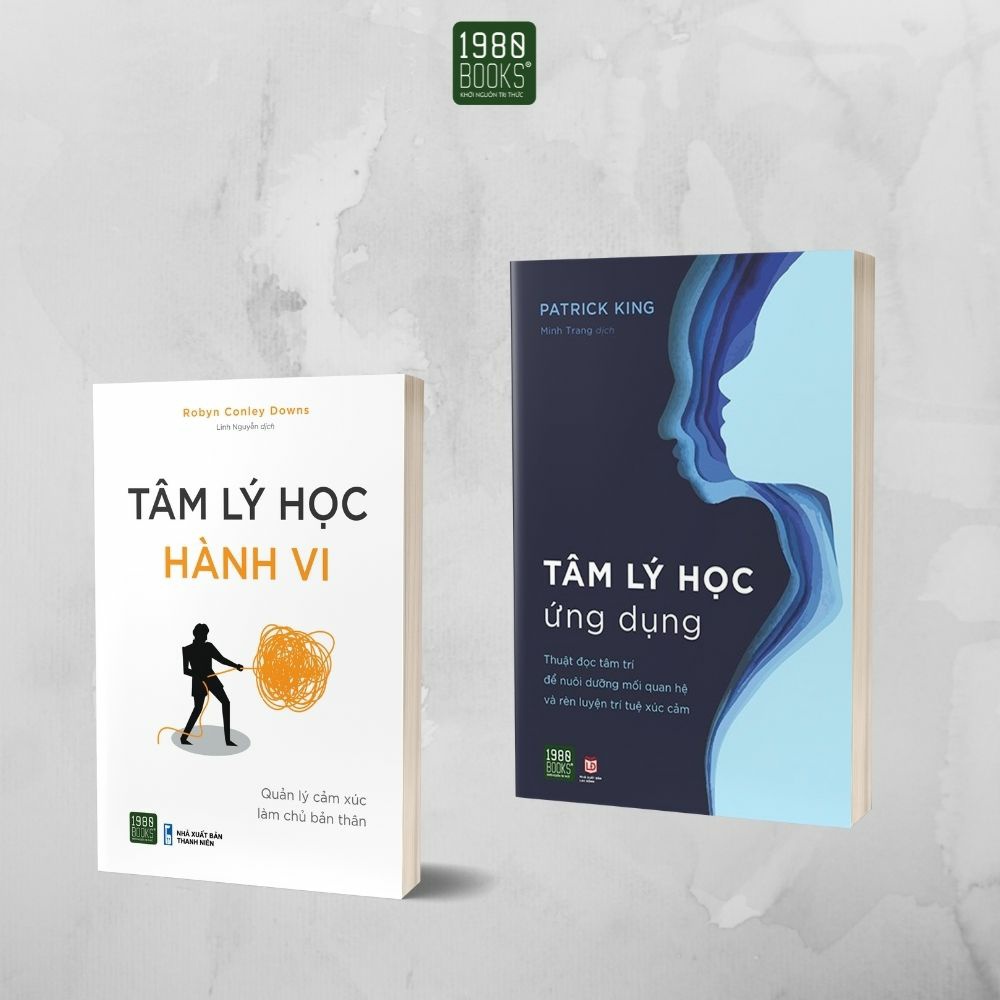 Sách Combo 2 cuốn Tâm lý học hành vi + Tâm lý học ứng dụng(1980 Books Reading) (1980 Books Reading)
