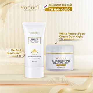COMBO Cao cấp Kem Chống Nắng 50g & Kem Face 20g YOCOCI chống nắng dưỡng trắng toàn diện cho da mặt