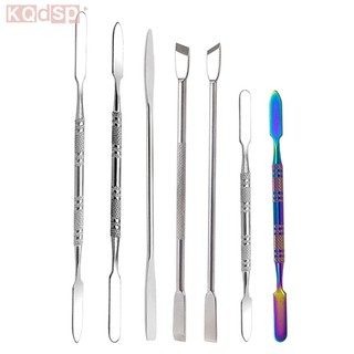 Que trộn kem nền hai đầu bằng thép không gỉ