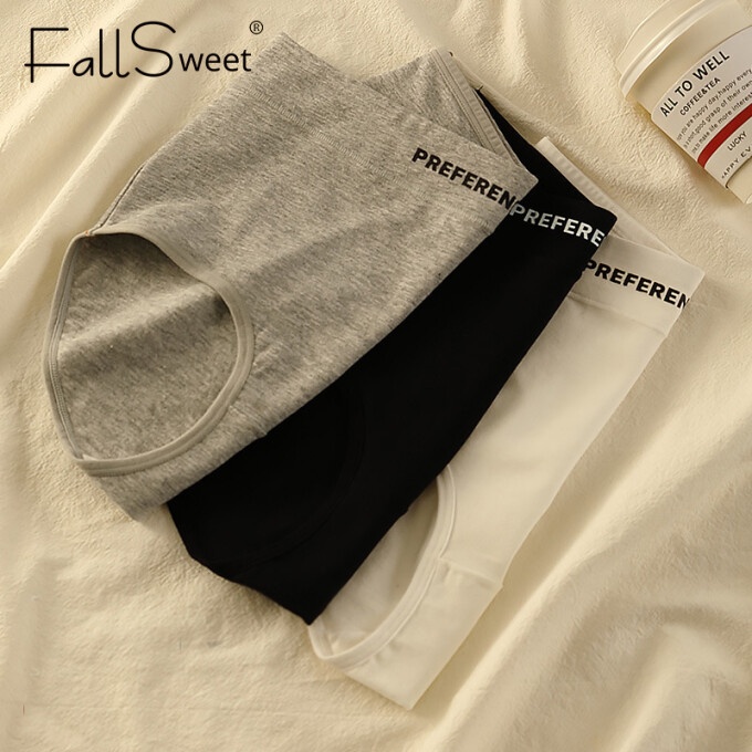 Fallsweet combo 3 Quần Lót cotton Mềm Mại Kháng Khuẩn Lưng Cao size m-xxl