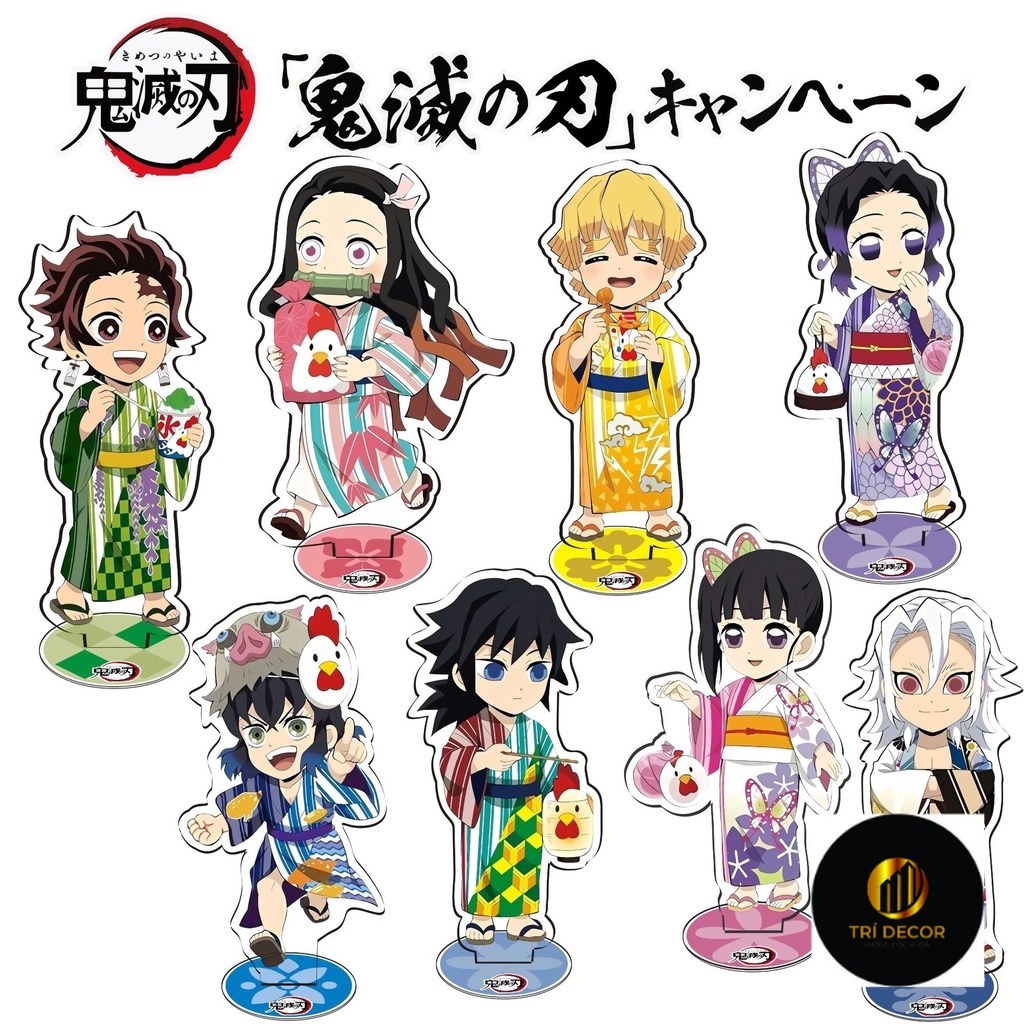 Mô hình Standee Thanh gươm diệt quỷ Anime Demon Slayer Kimetsu No Yaiba Acrylic Tomioka Giyuu phụ kiện trang trí
