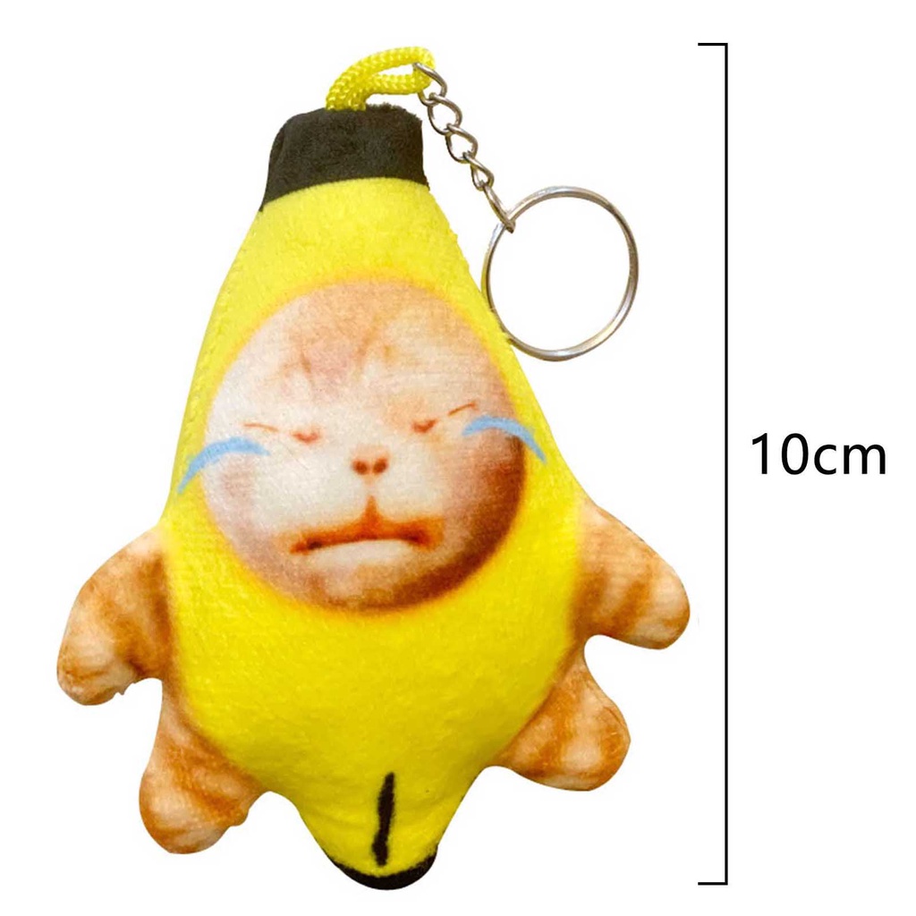 Móc Khóa Hình Mèo Nhồi Bông Đáng Yêu